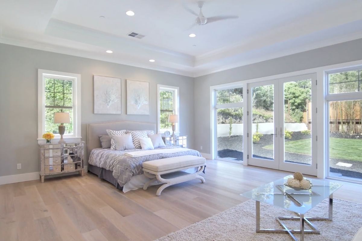 A primary bedroom by Kerstin Dieterich Designs